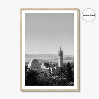 Berkeley Black and White Fine Art Photo Print, Sather Tower, Campanile, California, Wall Decor