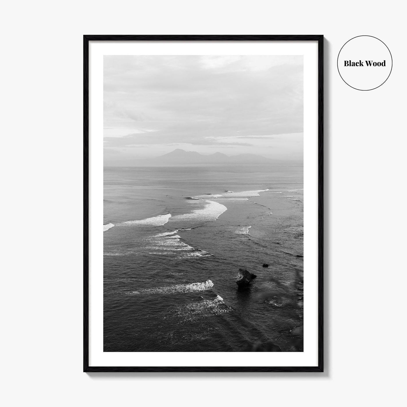 Bali Black and White Fine Art Photo Print, Indonesia Wall Decor Poster, Uluwatu