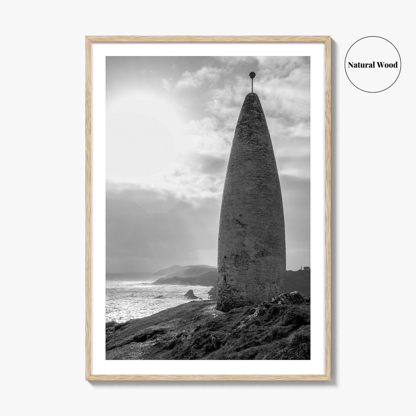 Baltimore Black and White Fine Art Photo Print, County Cork Ireland Coastal Poster