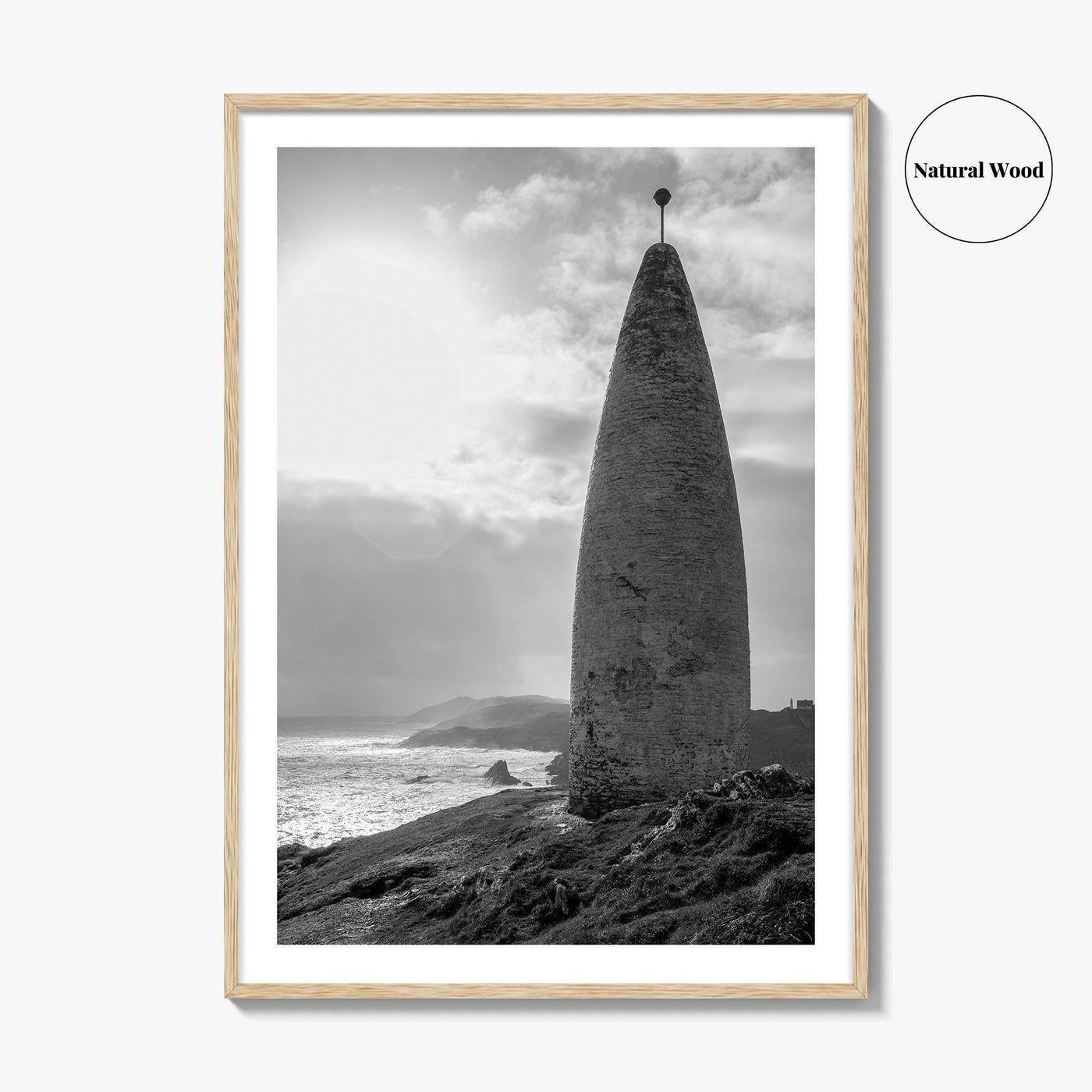 Baltimore Black and White Fine Art Photo Print, County Cork Ireland Coastal Poster