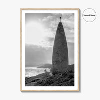 Baltimore Black and White Fine Art Photo Print, County Cork Ireland Coastal Poster