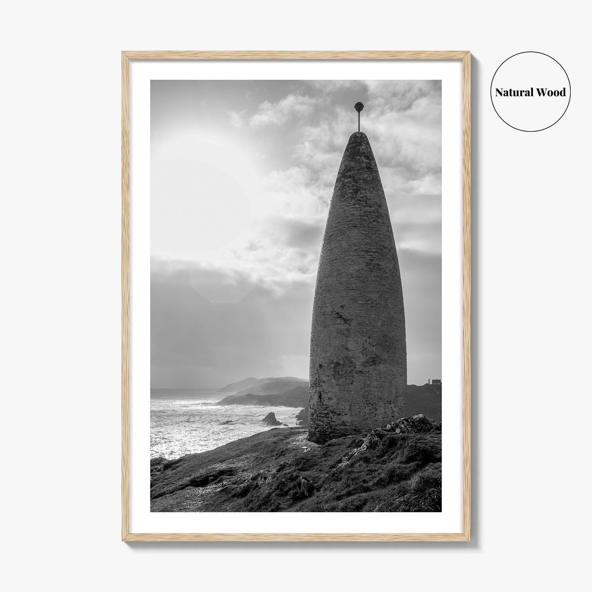 Baltimore Black and White Fine Art Photo Print, County Cork Ireland Coastal Poster