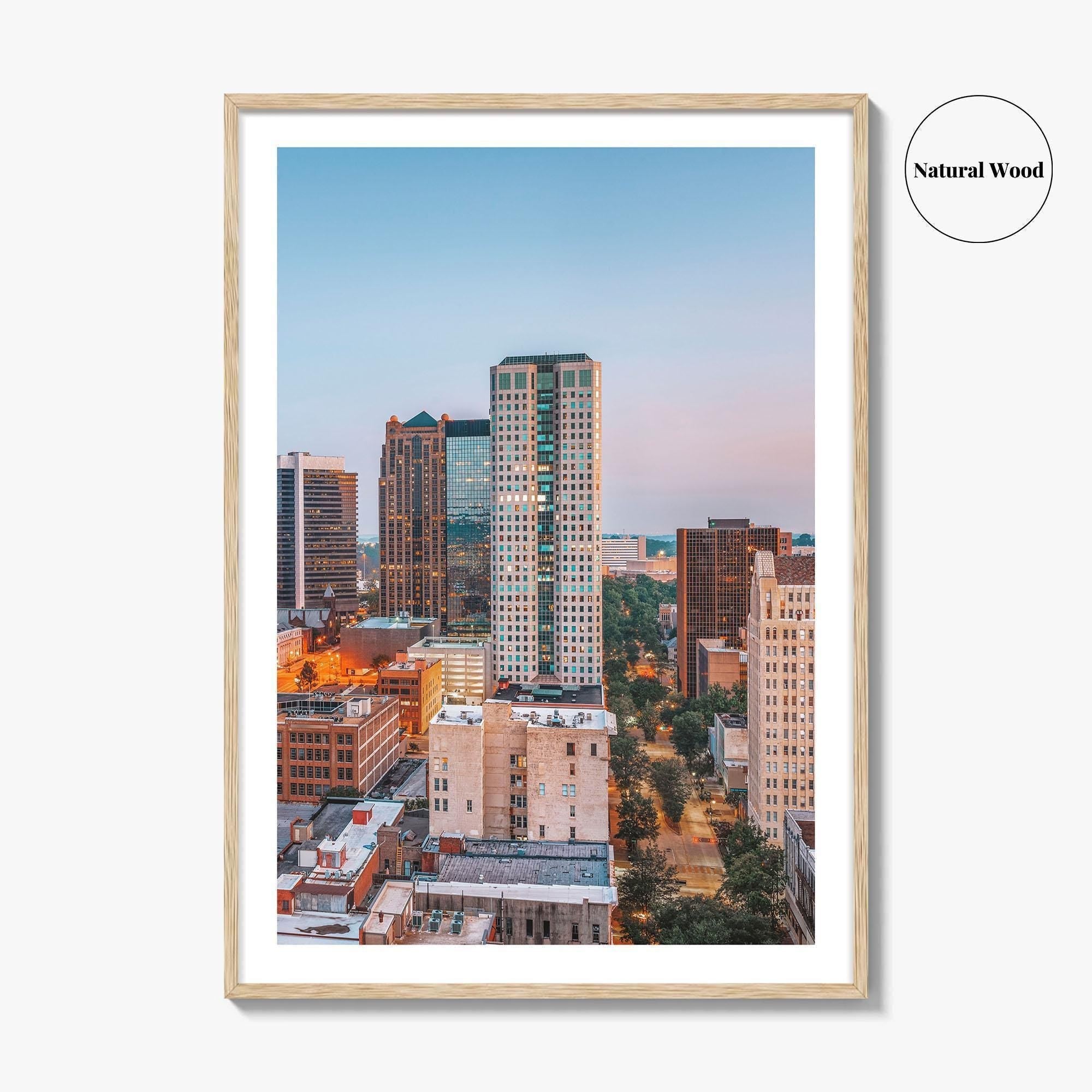 Birmingham Alabama Skyline Fine Art Photo Print, City Wall Poster, USA