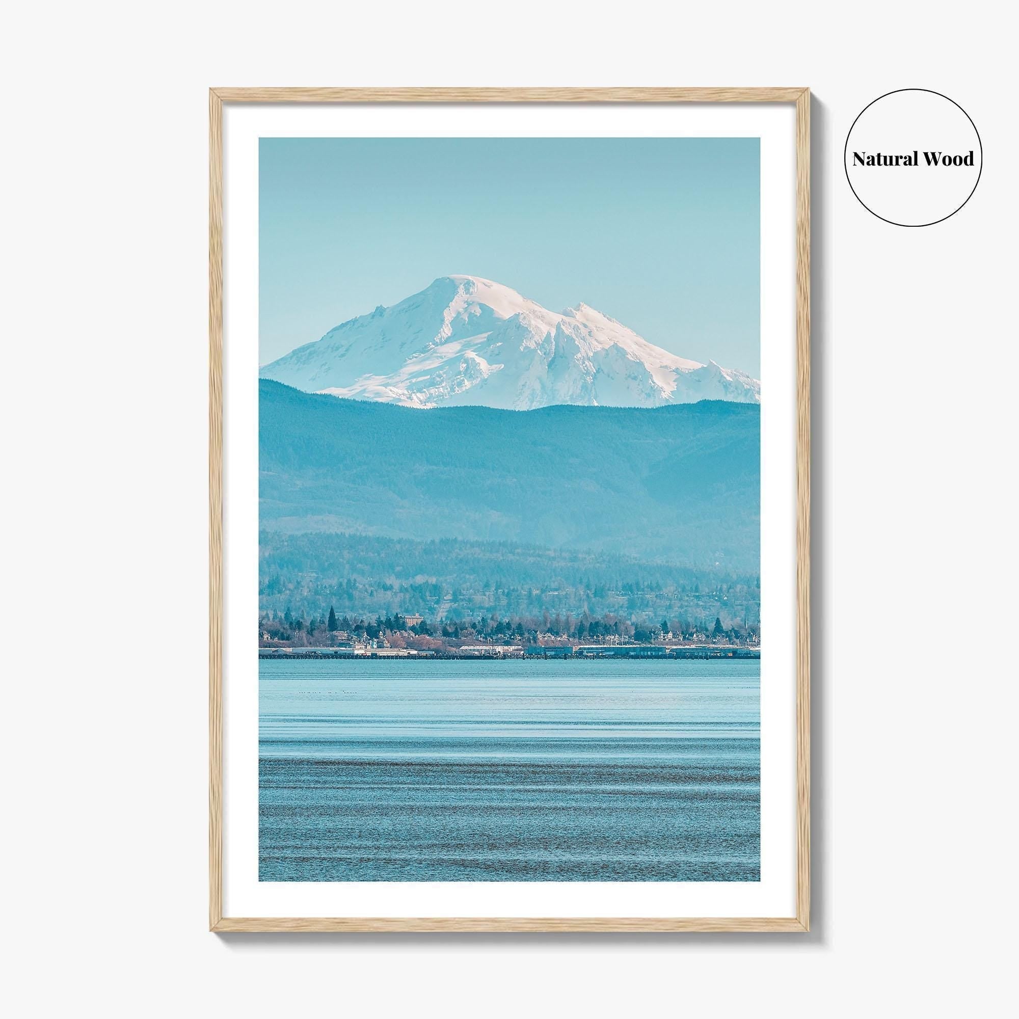 Bellingham Fine Art Photo Print, Mount Baker, Bellingham Bay, Washington Wall Poster, PNW