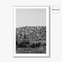 Amman Black and White Fine Art Photo Print, Jordan Wall Poster