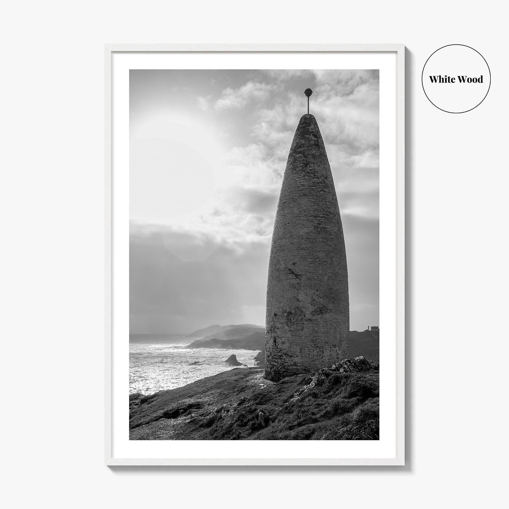 Baltimore Black and White Fine Art Photo Print, County Cork Ireland Coastal Poster