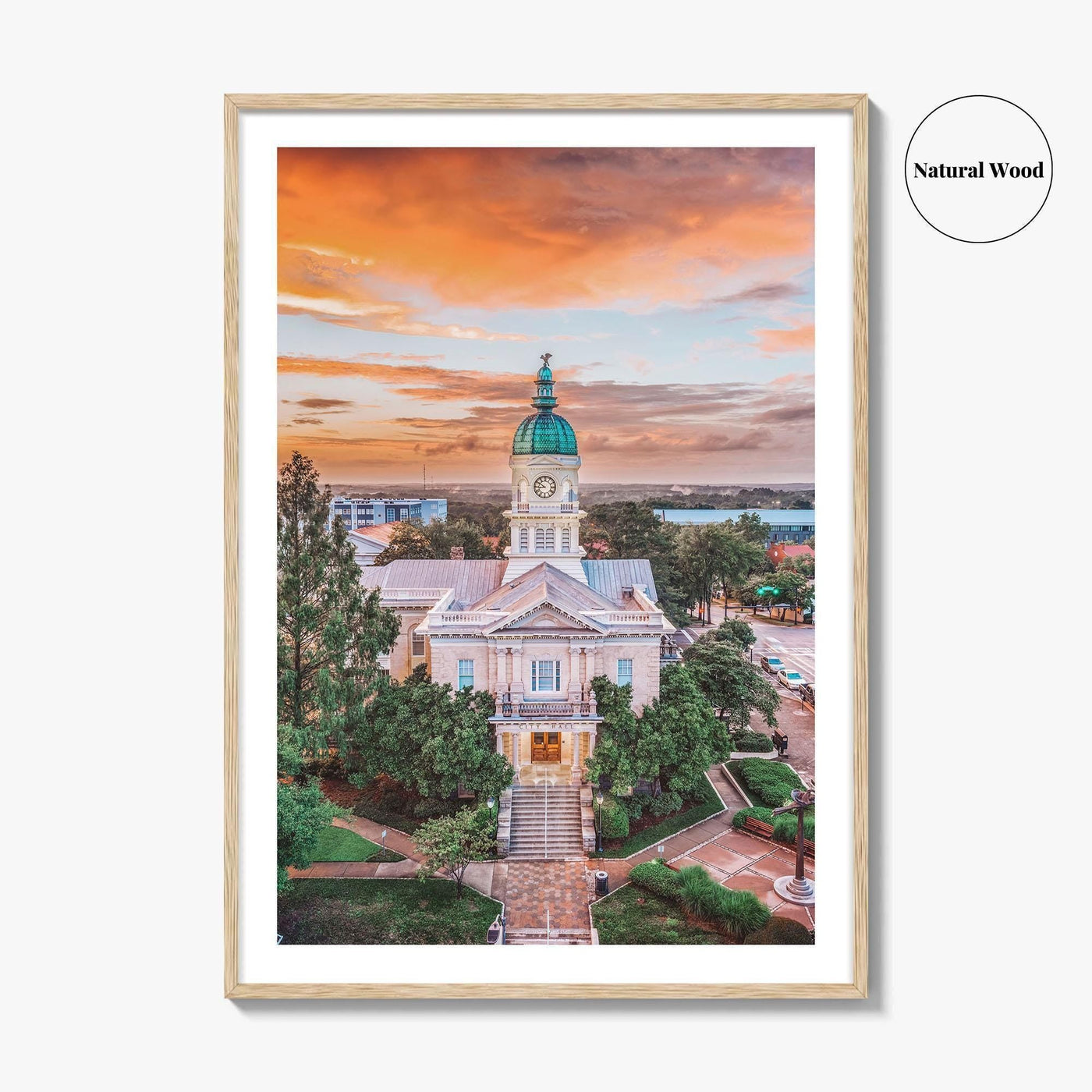 Athens GA Skyline Fine Art Photo Print, Georgia USA Wall Poster