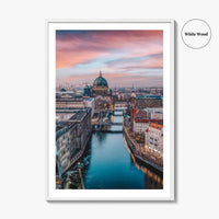 Berlin Skyline Fine Art Photo Print, Germany Wall Decor Poster, Berliner Dom, Spree River