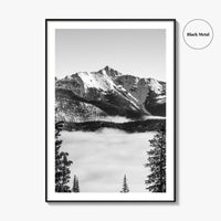 Big Sky Black and White Fine Art Photo Print, Montana USA, Wall Decor Poster