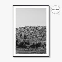 Amman Black and White Fine Art Photo Print, Jordan Wall Poster