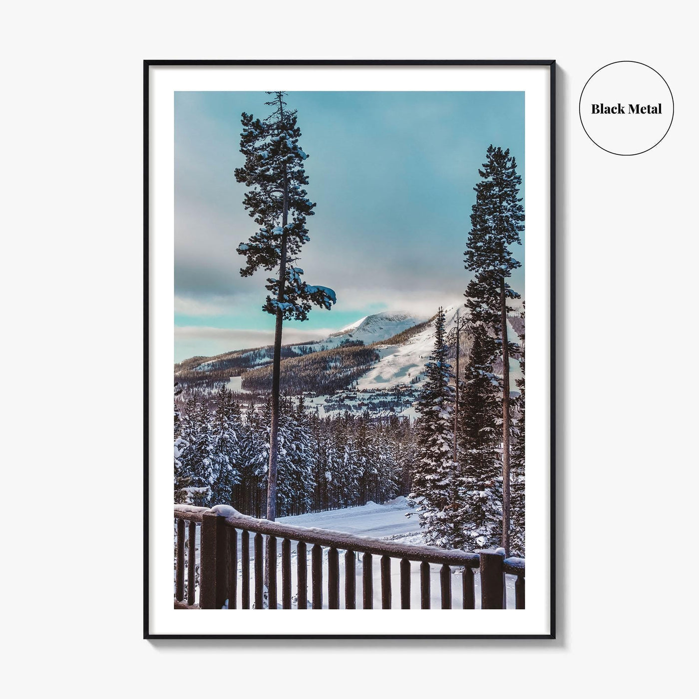 Big Sky Fine Art Photo Print, Montana, Yellowstone National Park, Winter Landscape, Wall Decor