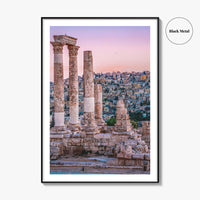 Amman Skyline Fine Art Photo Print, Jordan Wall Poster, Roman Ruins