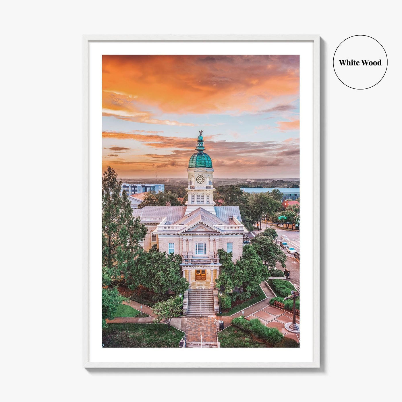 Athens GA Skyline Fine Art Photo Print, Georgia USA Wall Poster