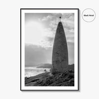 Baltimore Black and White Fine Art Photo Print, County Cork Ireland Coastal Poster