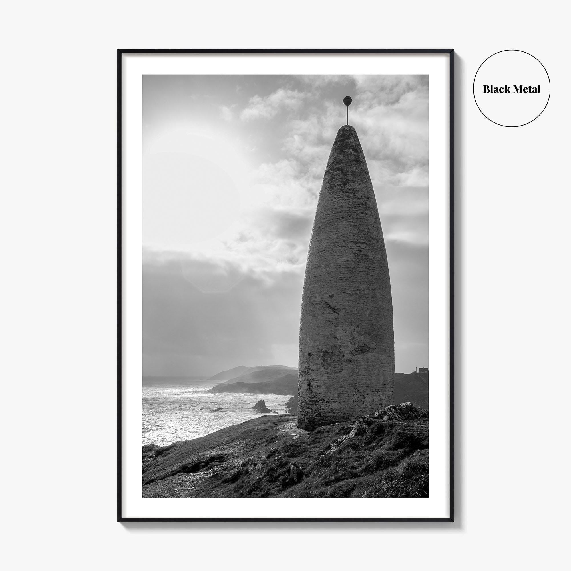 Baltimore Black and White Fine Art Photo Print, County Cork Ireland Coastal Poster