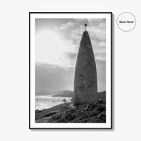 Baltimore Black and White Fine Art Photo Print, County Cork Ireland Coastal Poster