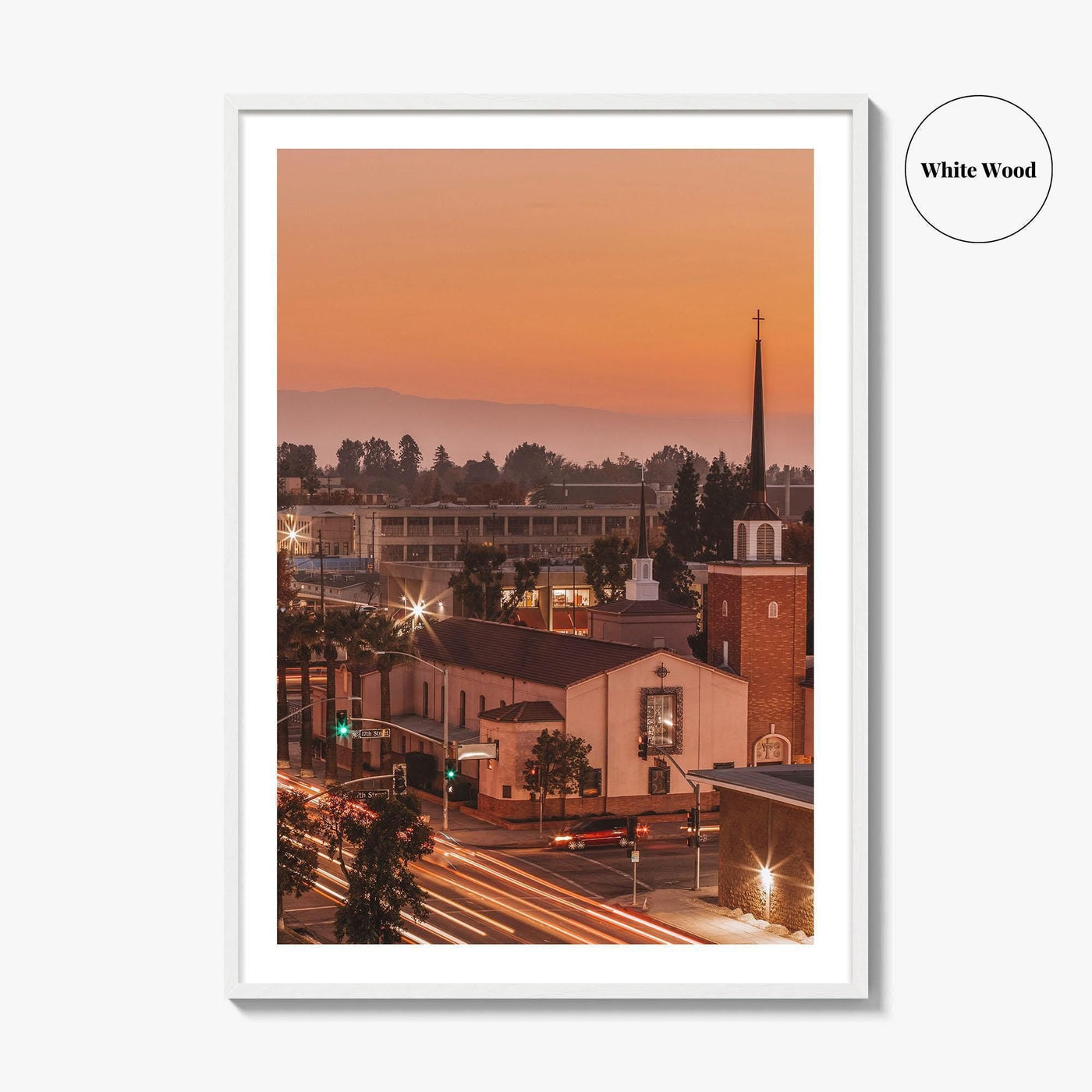 Bakersfield Fine Art Photo Print, California USA Poster, Kern County, Historic Downtown