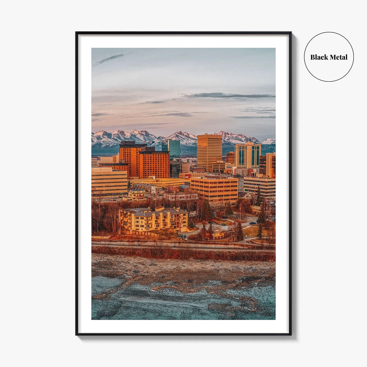 Anchorage Fine Art Photo Print, Alaska Aerial Photo, Wall Decor Poster, USA