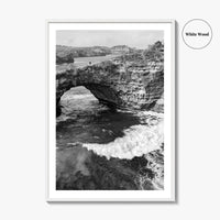 Bali Black and White Fine Art Photo Print, Nusa Penida Broken Bay, Indonesia Poster