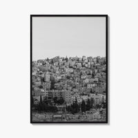 Amman Black and White Fine Art Photo Print, Jordan Wall Poster