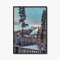 Big Sky Fine Art Photo Print, Montana, Yellowstone National Park, Winter Landscape, Wall Decor