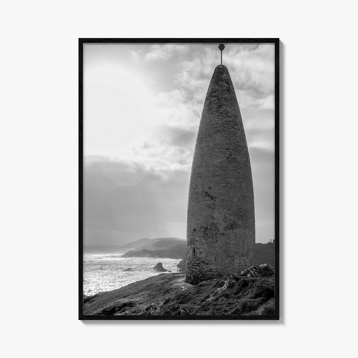 Baltimore Black and White Fine Art Photo Print, County Cork Ireland Coastal Poster