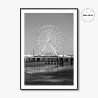 Atlantic City Black and White Fine Art Photo Print, New Jersey Poster, Jersey Shore
