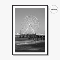 Atlantic City Black and White Fine Art Photo Print, New Jersey Poster, Jersey Shore