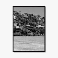 Antigua and Barbuda Black and White Fine Art Photo Print, Caribbean Poster