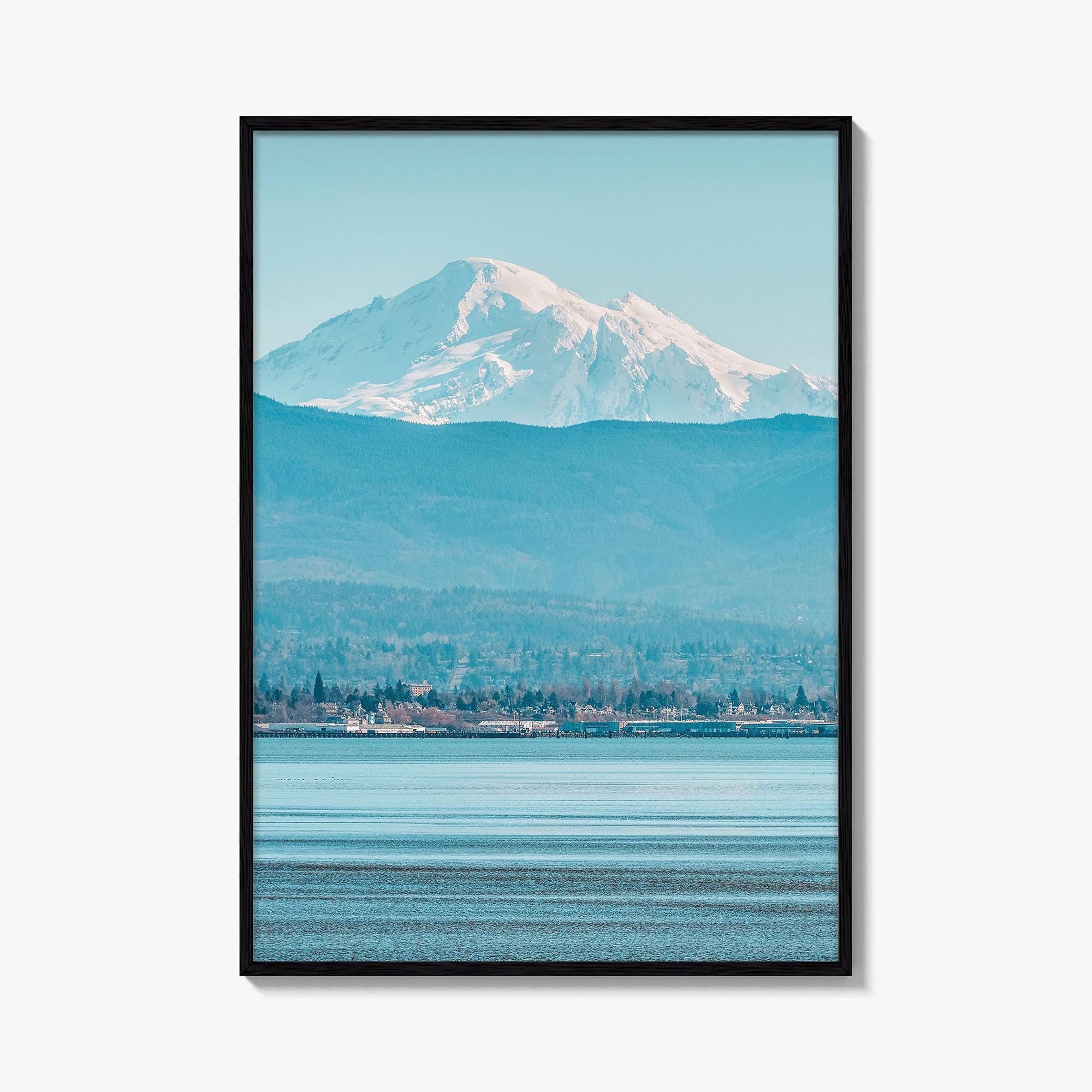 Bellingham Fine Art Photo Print, Mount Baker, Bellingham Bay, Washington Wall Poster, PNW