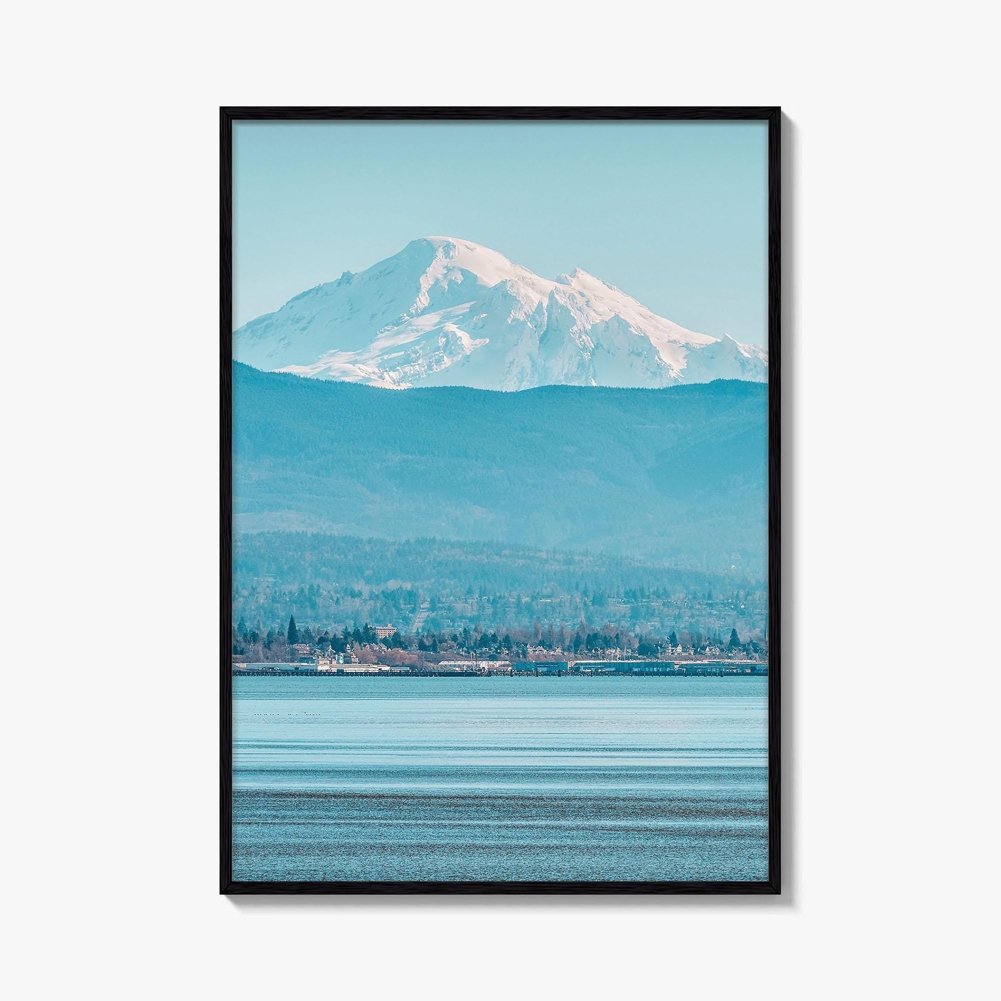 Bellingham Fine Art Photo Print, Mount Baker, Bellingham Bay, Washington Wall Poster, PNW