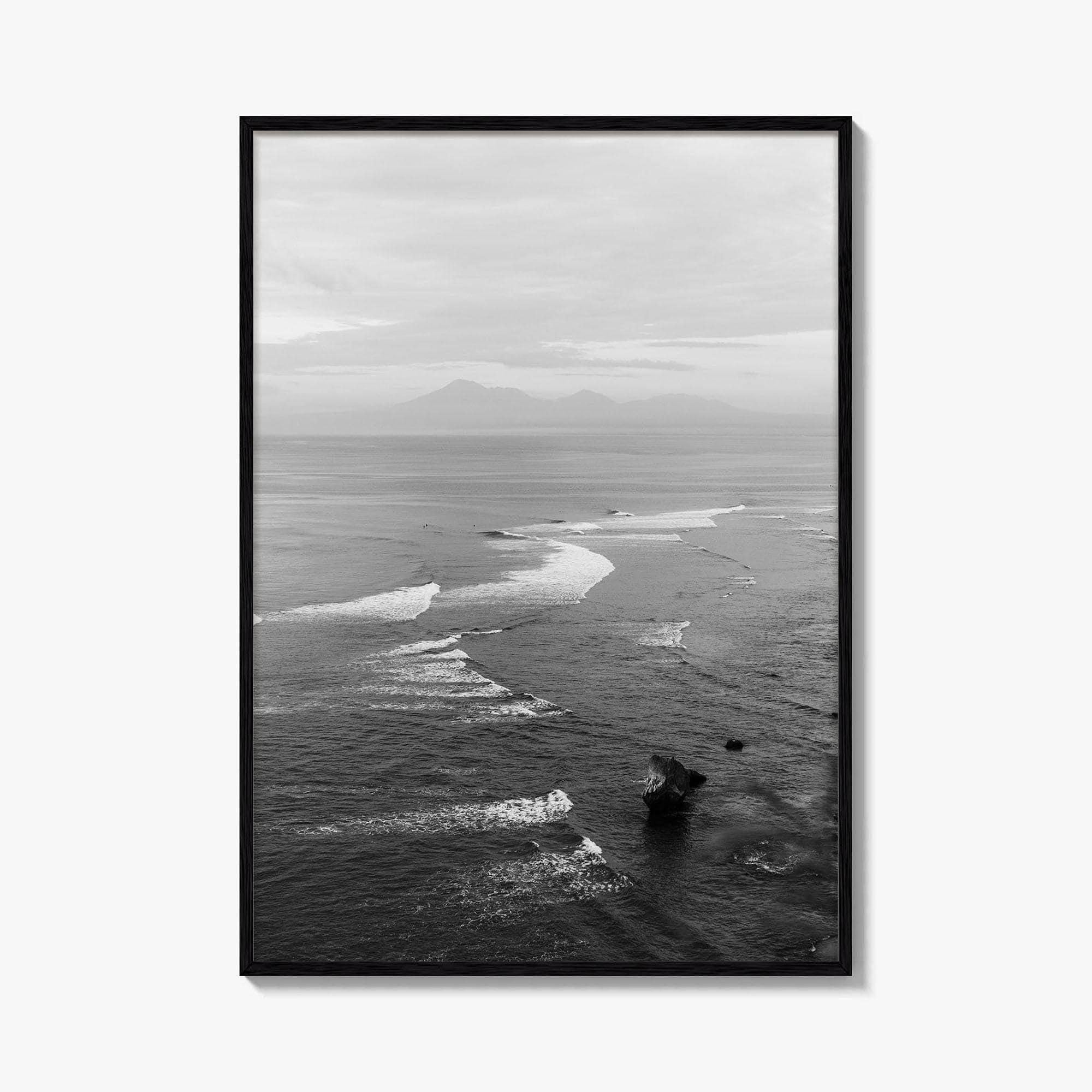 Bali Black and White Fine Art Photo Print, Indonesia Wall Decor Poster, Uluwatu