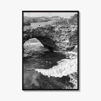 Bali Black and White Fine Art Photo Print, Nusa Penida Broken Bay, Indonesia Poster