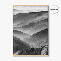 Schwarzwald Black and White Fine Art Photo Print, Baden-Württemberg Poster