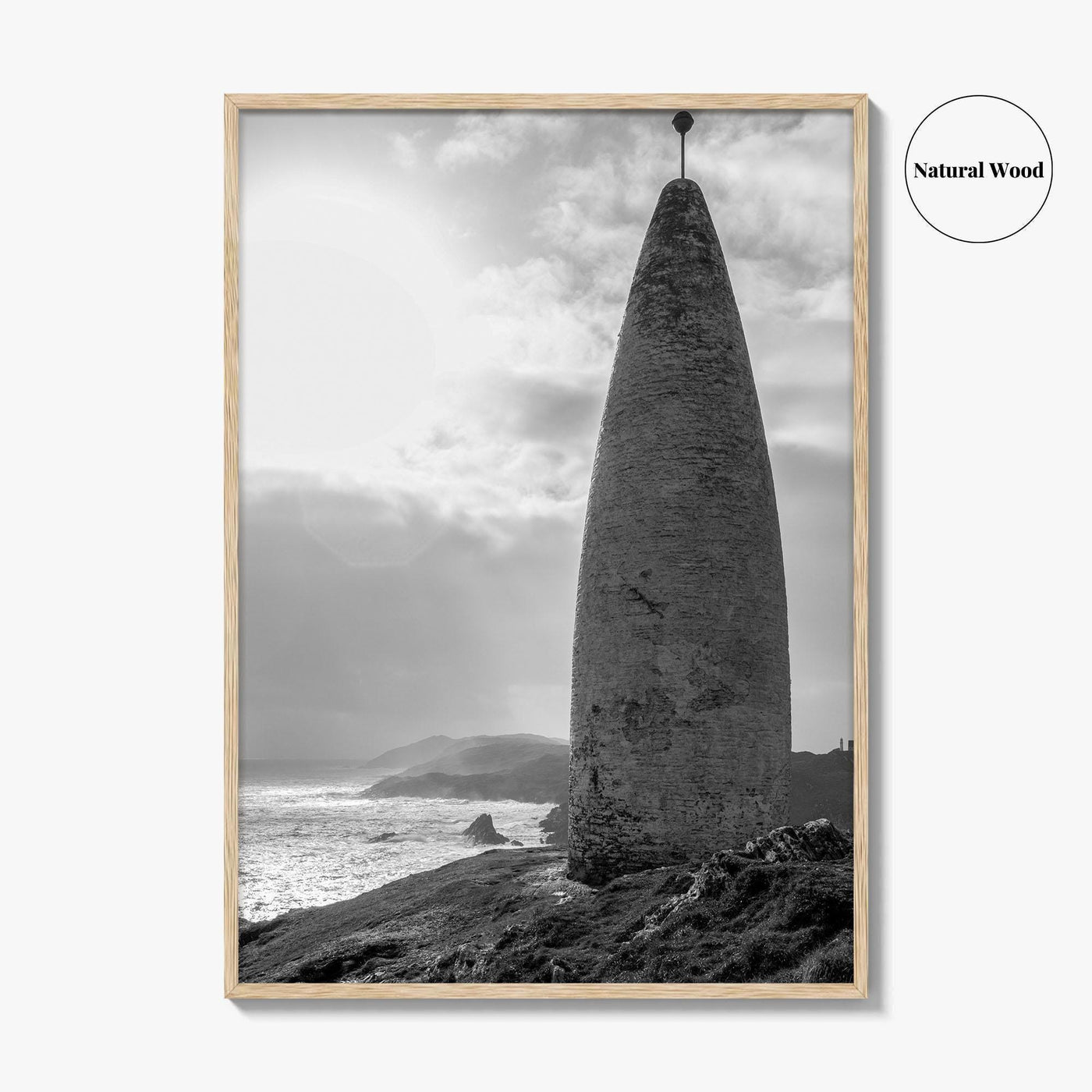 Baltimore Black and White Fine Art Photo Print, County Cork Ireland Coastal Poster