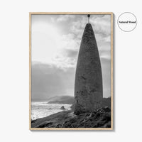 Baltimore Black and White Fine Art Photo Print, County Cork Ireland Coastal Poster