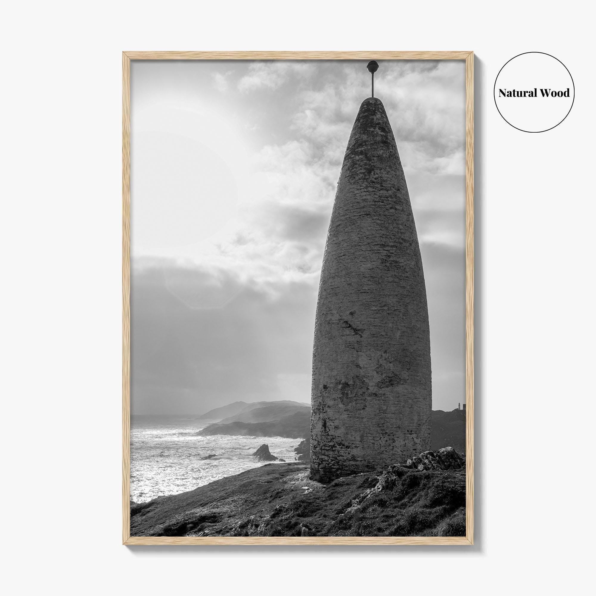 Baltimore Black and White Fine Art Photo Print, County Cork Ireland Coastal Poster
