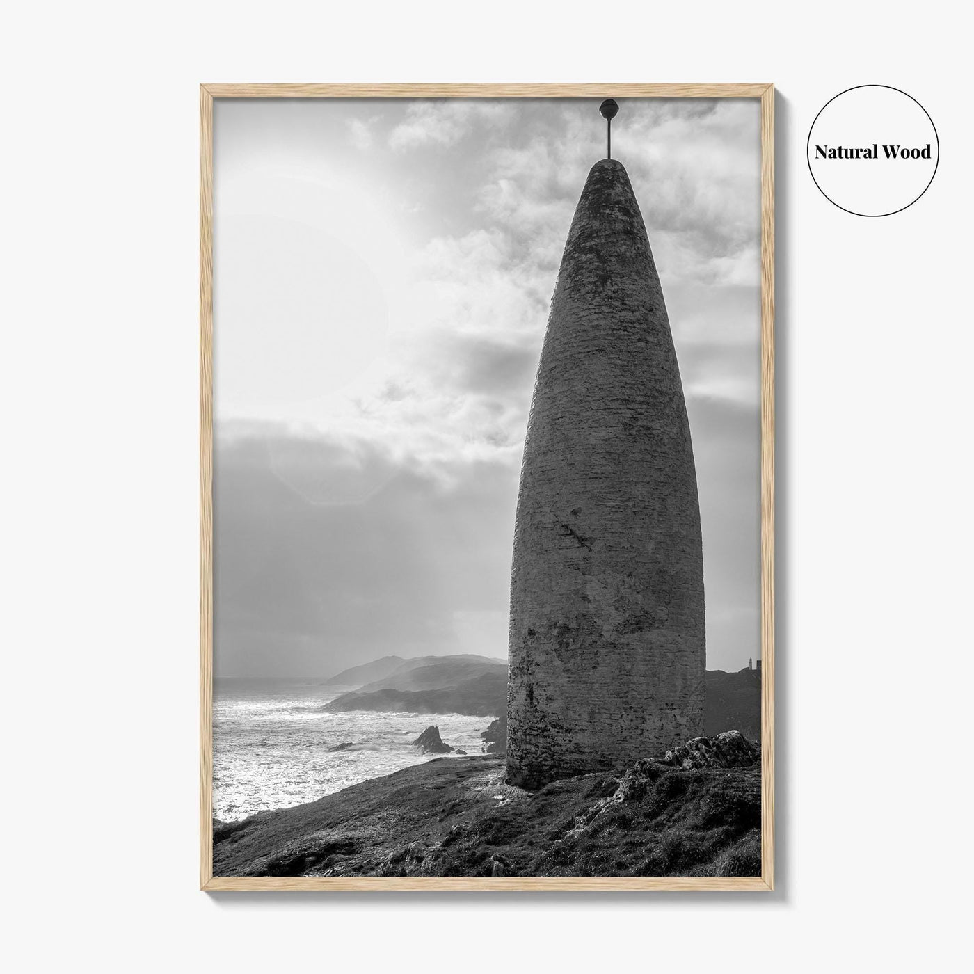 Baltimore Black and White Fine Art Photo Print, County Cork Ireland Coastal Poster