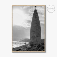 Baltimore Black and White Fine Art Photo Print, County Cork Ireland Coastal Poster