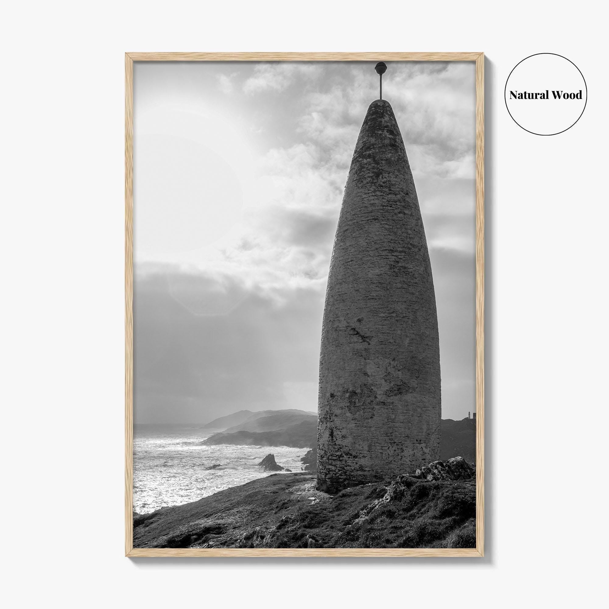 Baltimore Black and White Fine Art Photo Print, County Cork Ireland Coastal Poster