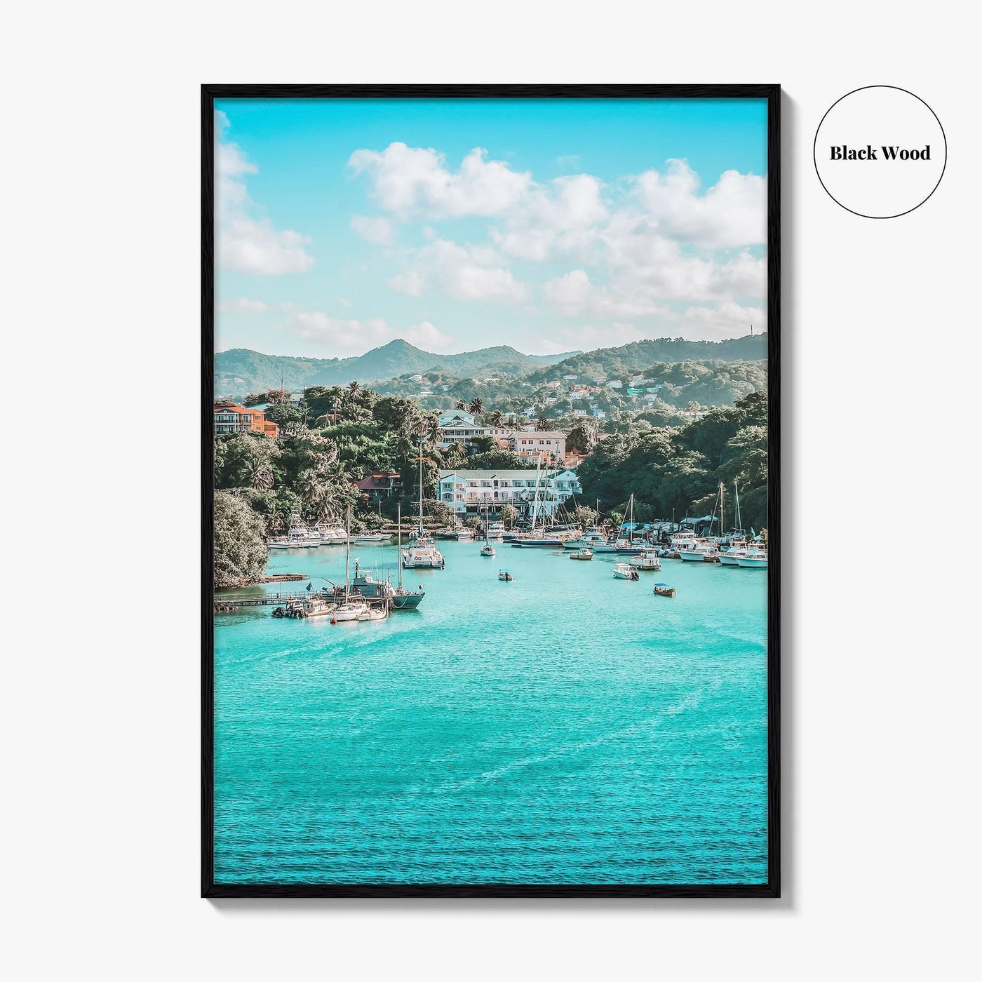 Bay of Castries Fine Art Photo Print, St Lucia, Caribbean Wall Decor Poster
