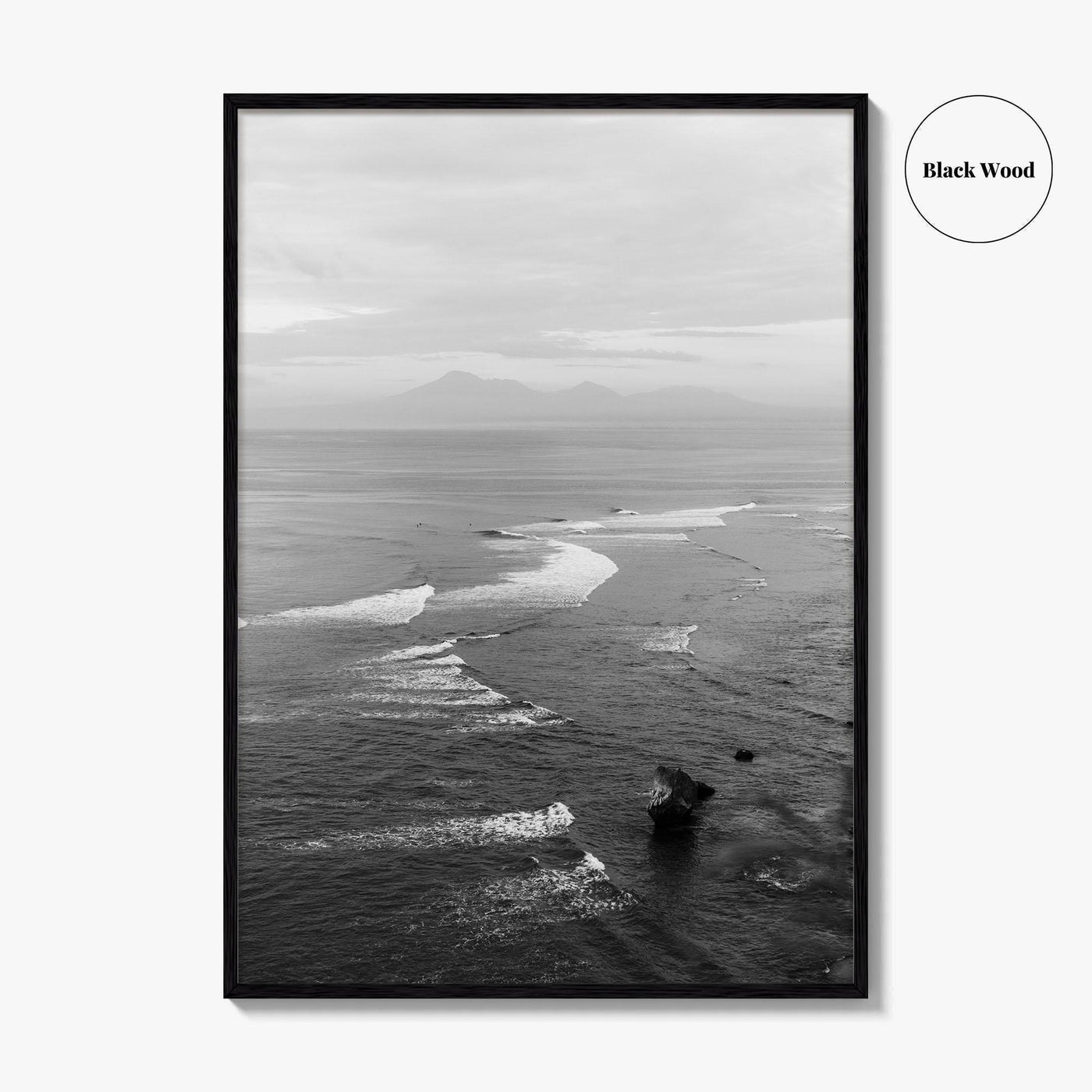 Bali Black and White Fine Art Photo Print, Indonesia Wall Decor Poster, Uluwatu