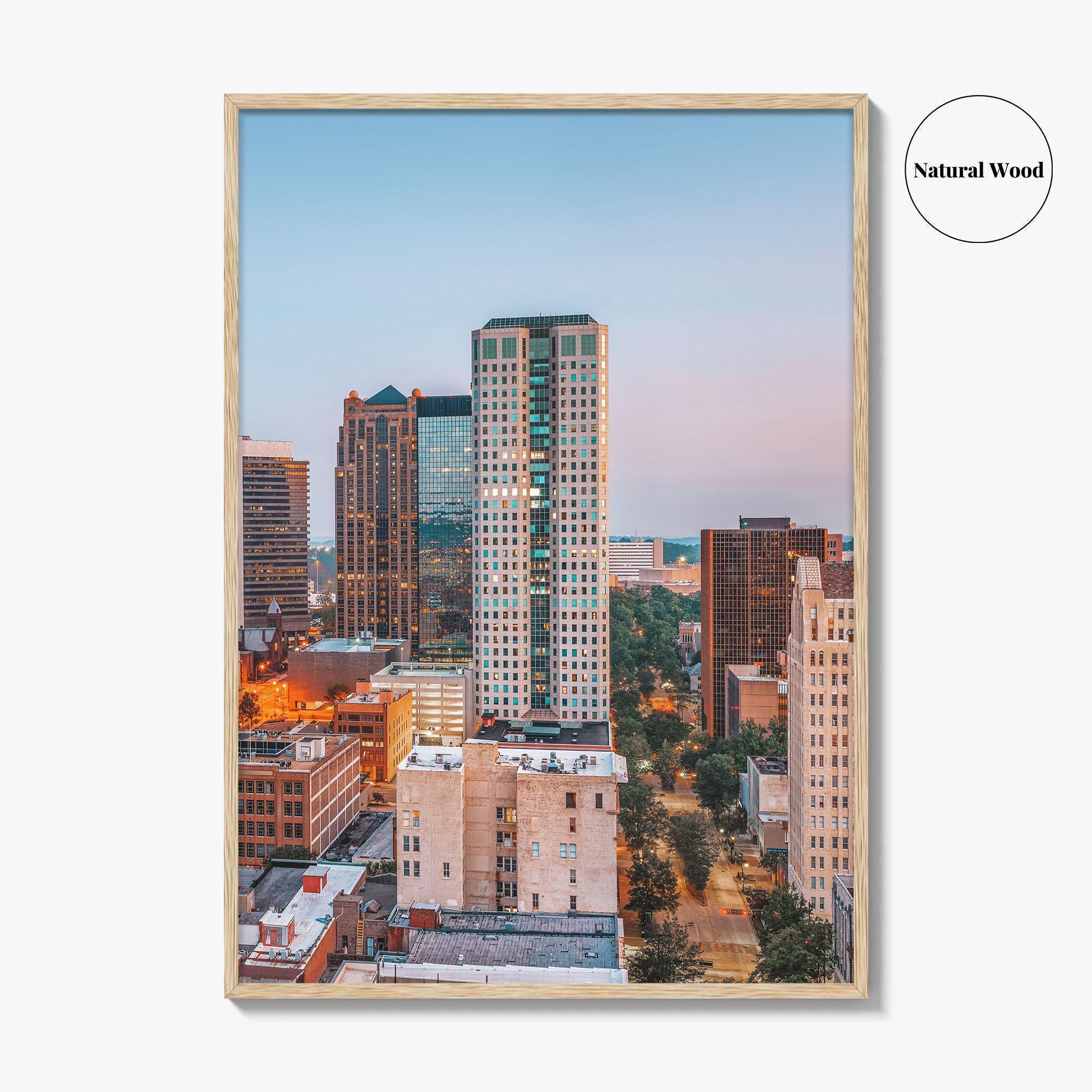 Birmingham Alabama Skyline Fine Art Photo Print, City Wall Poster, USA