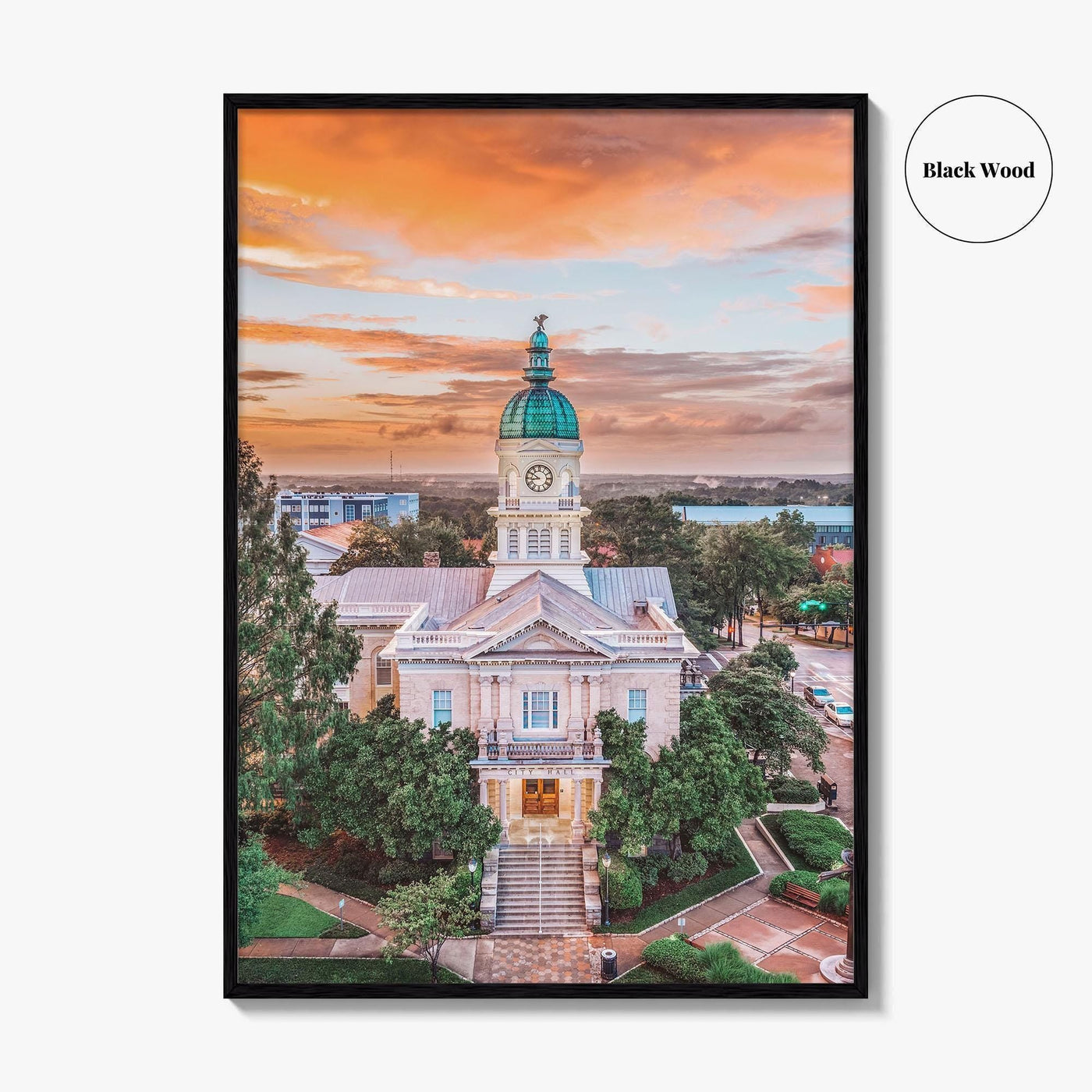 Athens GA Skyline Fine Art Photo Print, Georgia USA Wall Poster