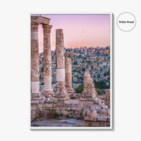 Amman Skyline Fine Art Photo Print, Jordan Wall Poster, Roman Ruins