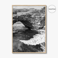 Bali Black and White Fine Art Photo Print, Nusa Penida Broken Bay, Indonesia Poster