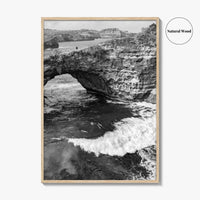 Bali Black and White Fine Art Photo Print, Nusa Penida Broken Bay, Indonesia Poster