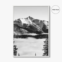 Big Sky Black and White Fine Art Photo Print, Montana USA, Wall Decor Poster