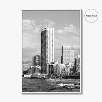 Beirut Black and White Fine Art Photo Print, The Corniche, Lebanon Wall Decor Poster
