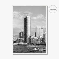 Beirut Black and White Fine Art Photo Print, The Corniche, Lebanon Wall Decor Poster